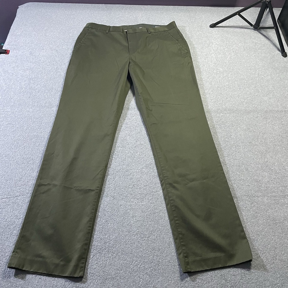 Bonobos Weekday Warrior Saturday Chino Pants Mens 36x34 Straight Olive Green